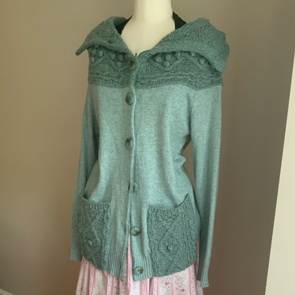 Anthropologie sleeping on snow sweater size M